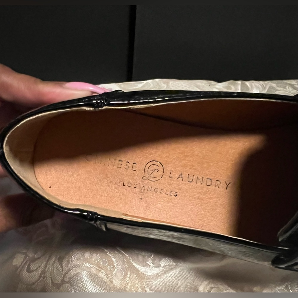 Chinese Laundry Black Patent Leather Platform Penny Loafer Shoes‎ 5.5 - Picture 6 of 9